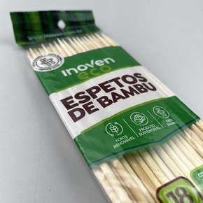 Espeto Palito Bambu – 18cm (50und) - Inoven