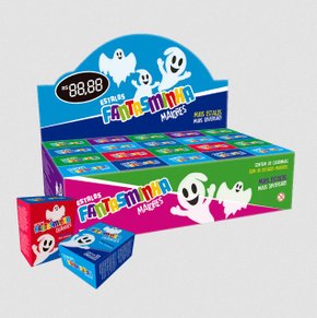Estalos de Salão Grandes Fantasminha 20 x 30 un. (Promoção Caixa Fechada)