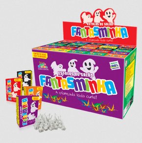 Estalos de Salão (P) Fantasminha 50 x 10 un. (Promoção Caixa Fechada)