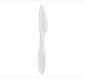 Faca Extra Forte Churrasco Branca com 20 un. - Strawplast