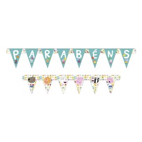 Faixa Decorativa Parabéns – Peppa Pig – Regina Festas
