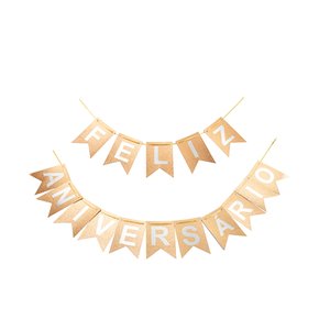 Faixa Feliz Aniversário – Rose Gold Glitter – Silver Festas