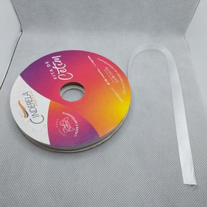 Fita Cetim Simples 10mm x 50m Branca - Cinderela 