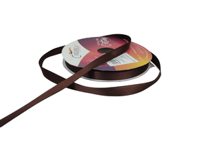 Fita Cetim Simples 10mm x 50m Marrom – Cinderela