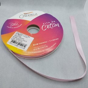 Fita Cetim Simples 10mm x 50m Rosa – Cinderela