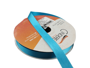 Fita Cetim Simples 15mm x 50m Turquesa – Cinderela