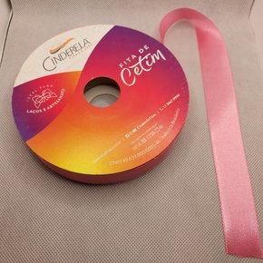 Fita Cetim Simples 22mm x 50m Rosa Hera – Cinderela