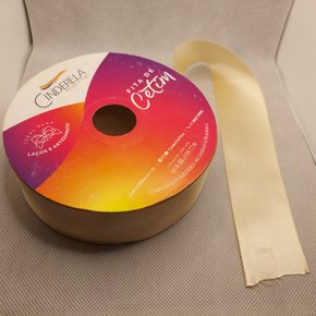 Fita Cetim Simples 38mm x 50m Champagne – Cinderela
