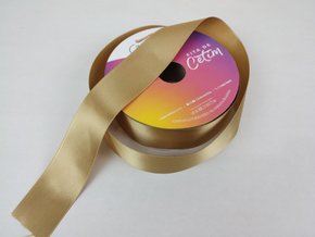 Fita Cetim Simples 38mm x 50m Dourado – Cinderela