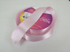 Fita Cetim Simples 38mm x 50m Rosa – Cinderela