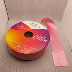 Fita Cetim Simples 38mm x 50m Rosa Hera – Cinderela