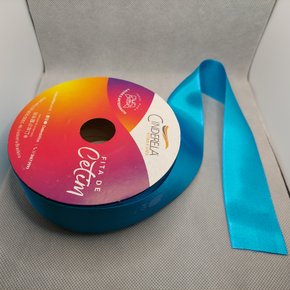 Fita Cetim Simples 38mm x 50m Turquesa – Cinderela