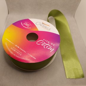 Fita Cetim Simples 38mm x 50m Verde Militar – Cinderela