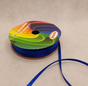 Fita Cetim Simples 4mm x 50m Azul Royal – Sinimbu