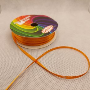 Fita Cetim Simples 4mm x 50m Laranja Claro - Sinimbu