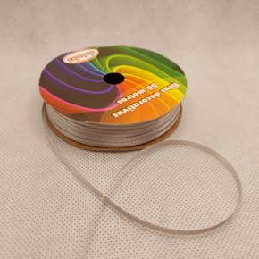 Fita Cetim Simples 4mm x 50m Prata Novo– Sinimbu