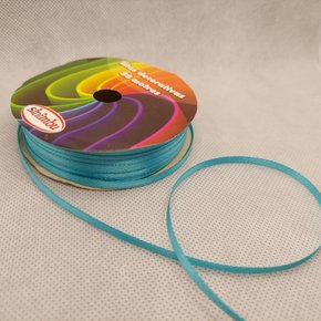Fita Cetim Simples 4mm x 50m Turquesa – Sinimbu