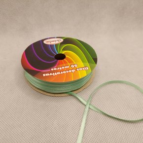 Fita Cetim Simples 4mm x 50m Verde Água – Sinimbu