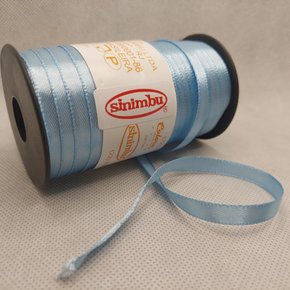 Fita Cetim Simples 7mm x 100m Azul Bebê – Sinimbu