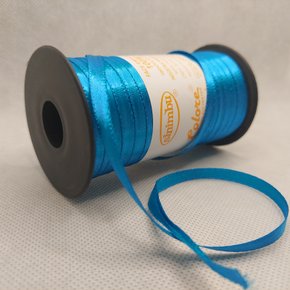 Fita Cetim Simples 7mm x 100m Azul Turquesa – Sinimbu