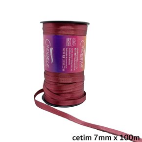Fita Cetim Simples 7mm x 100m Marsala – Cinderela