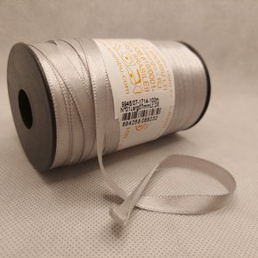 Fita Cetim Simples 7mm x 100m Prata - Sinimbu 