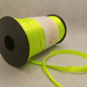 Fita Cetim Simples 7mm x 100m Verde Flúor – Sinimbu