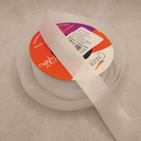 Fita Tafetá Simples 20mm x 50m Branco – Cinderela