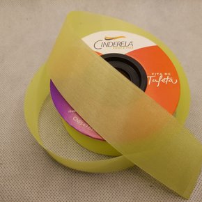 Fita Tafetá Simples 35mm x 50m Amarelo Canário – Cinderela