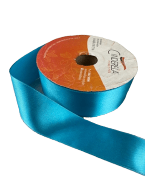 Fita Tafetá Simples 50mm x 50m Turquesa - Cinderela