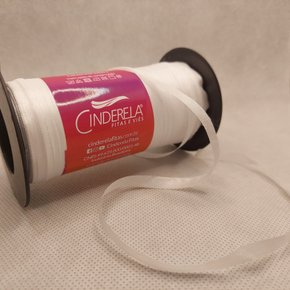 Fita Tafetá Simples 6mm x 100m Branco – Cinderela