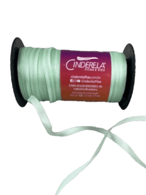 Fita Tafetá Simples 6mm x 100m Verde Água - Cinderela