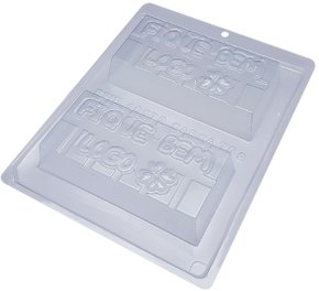 Forma Acetato BWB Especial com silicone cód. 10072 Tablete Fique bem logo 300g