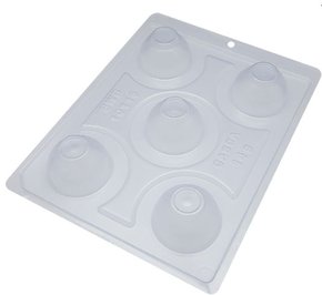 Forma Acetato BWB Especial com silicone cód.10116 Meia esfera com base 50mm