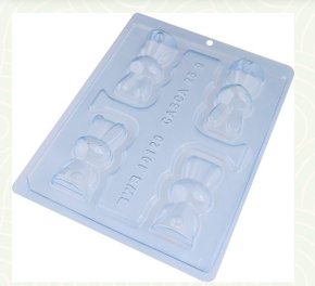 Forma Acetato BWB Especial com silicone cód.10129 Coelho sentado pequeno