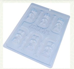 Forma Acetato BWB Especial com silicone cód.10132 Coelho sentado mini