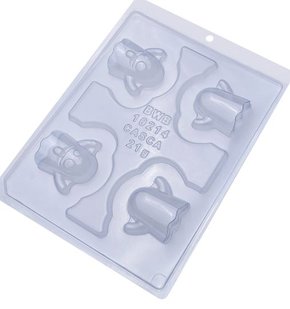 Forma Acetato BWB Especial com silicone cód.10214 Fantasminha Halloween