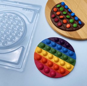 Forma Acetato BWB Especial com silicone cód.10271 Pop It Redondo