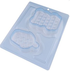 Forma Acetato BWB Especial com silicone cód. 10288 Pop It MIlk Shake e Urso