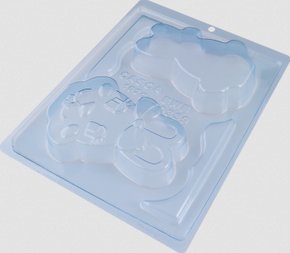 Forma Acetato BWB Especial com silicone Cód. 10339 Porta Joias Coelha