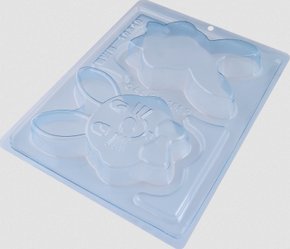 Forma Acetato BWB Especial com silicone Cód. 10340 Porta Joias Coelho