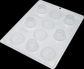 Forma Acetato BWB Especial com silicone cód.855 Mini caixa redonda