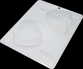 Forma Acetato BWB Especial com silicone cód.865 Pão de Mel Coração Grande