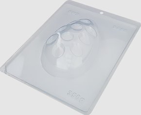 Forma Acetato BWB Especial com silicone cód. 9556 Ovo vazado bolinha 350g