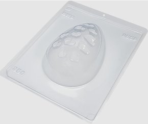 Forma Acetato BWB Especial com silicone cód. 9558 Ovo vazado coração 350g