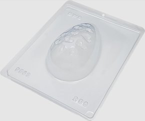 Forma Acetato BWB Especial com silicone cód. 9563 Ovo vazado coração 250g