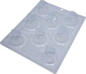 Forma Acetato BWB Especial com silicone cód.9570 Bombom Chanfrado Grande