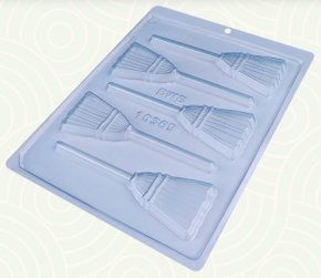 Forma Acetato BWB Simples cód.10356 Pirulito Vassoura Halloween