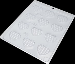 Forma Acetato BWB Simples cód.1153 bombom coração