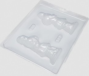 Forma Acetato BWB Simples cód. 162 – Papai Noel Frente e Verso 